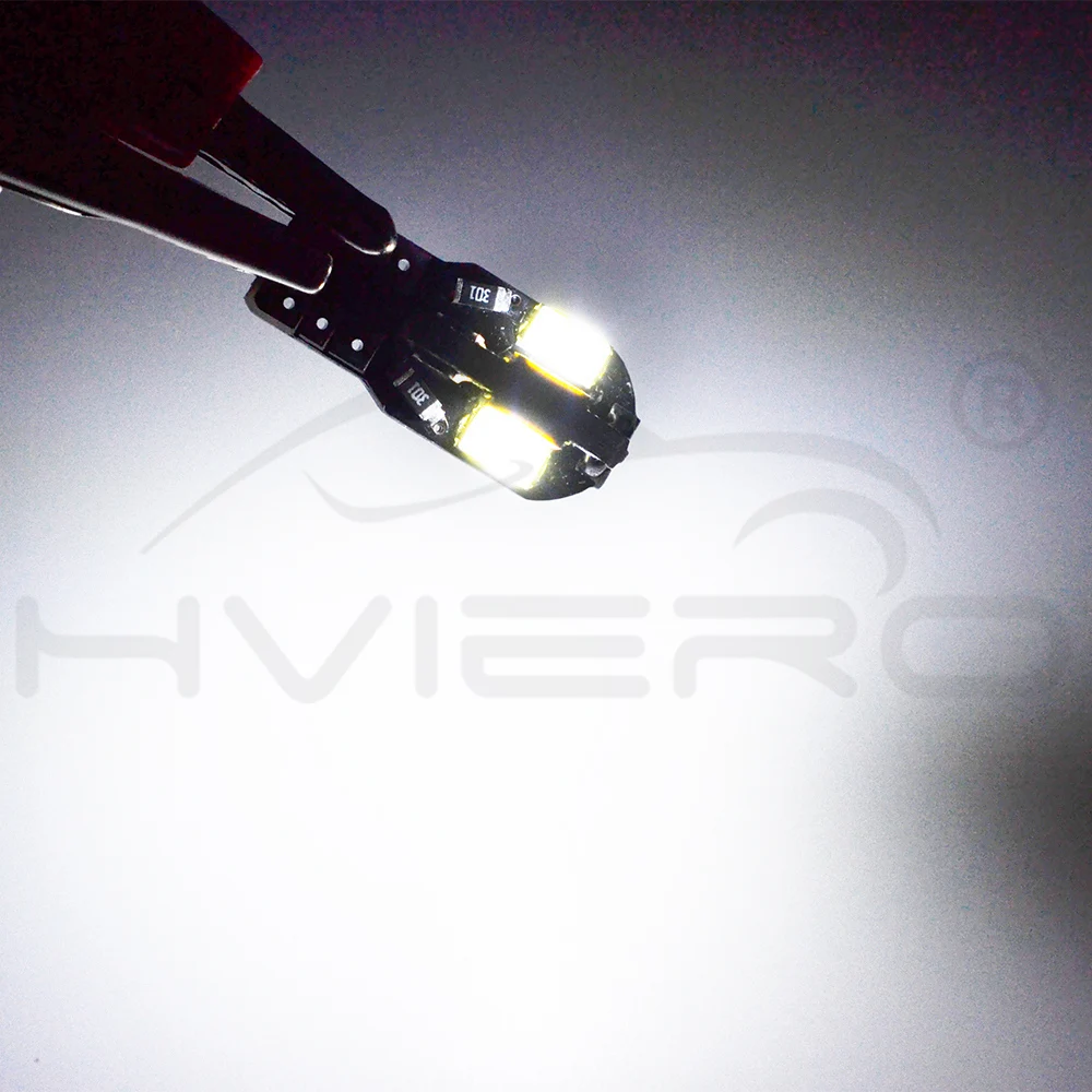 10X T10 W5W Автомобильный светодиодный интерьер 8Led Canbus Белый красный указатель