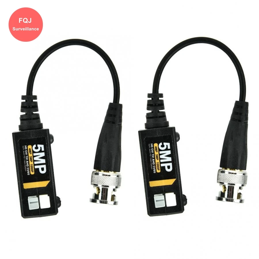

10 Pairs 5MP Passive Video Balun 1Channel AHD TVI CVI Twisted Video Connector UTP CAT5/5E Converter for HD 2MP 5MP Analog Camera