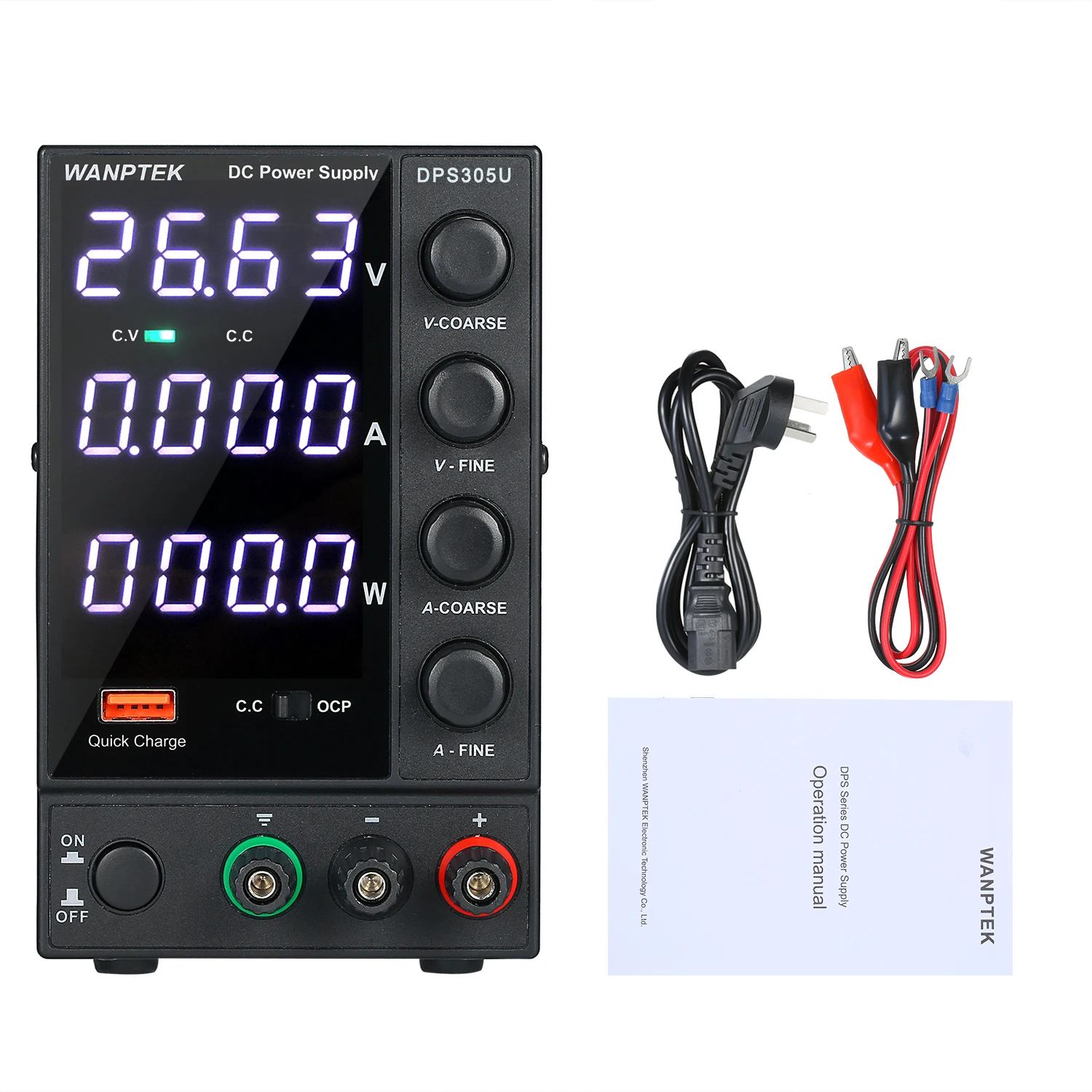 WANPTEK DPS305U 0 30 в 5A 150 Вт импульсный источник питания постоянного тока 4 знака