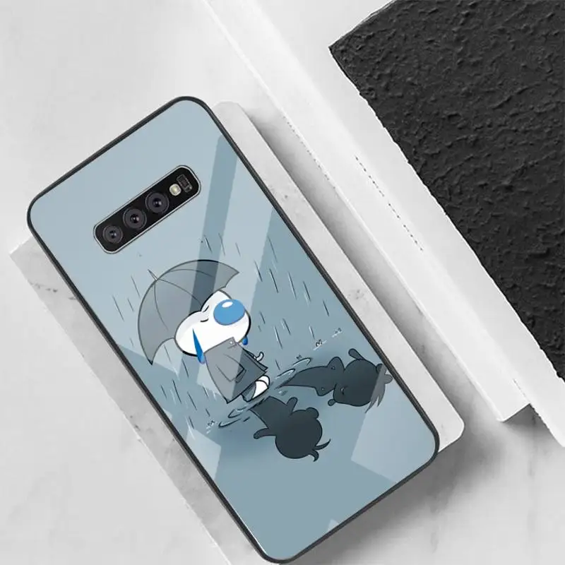 

Single Dog Phone Case For Samsung S10 S20 S9 Plus Note9 10 Case Glass Case For Samsung Galaxy S10