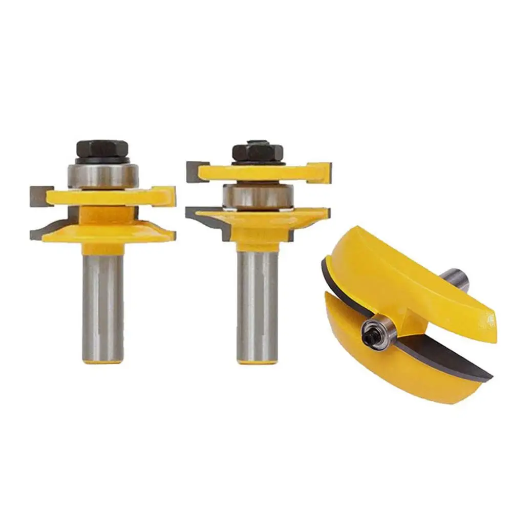 

3pcs 1/2 Handle Panel Cabinet Door Router Wood Milling Cutter Power Hand Tool