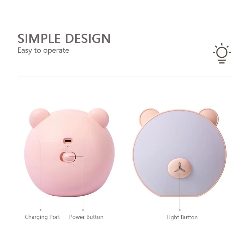 

Christmas Light Home LED Night Light Cute Little Bear Light Touch Sensor Bedside Lamp For Children Table Light Christmas Gift