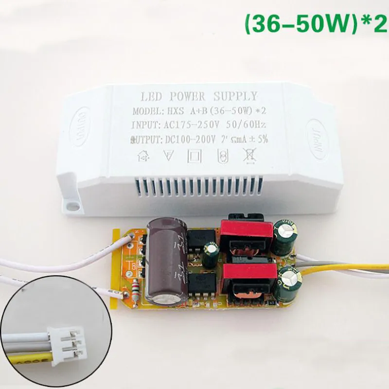 36-50W 48W LED Driver Two Light Color Power Drive for Ceiling Supply 20pcs | Лампы и освещение
