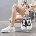 Женские кроссовки на толстой подошве, Белые Повседневные кроссовки 3 см, модель 2021 года