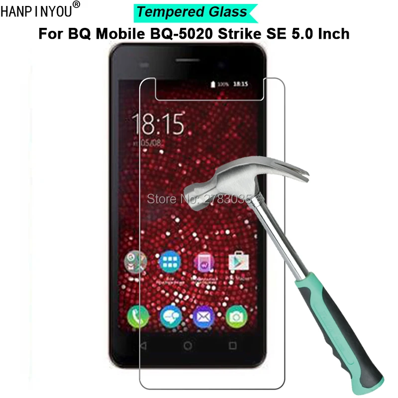 Ультратонкая закаленная Защитная стеклянная пленка для экрана BQ Mobile ударная SE