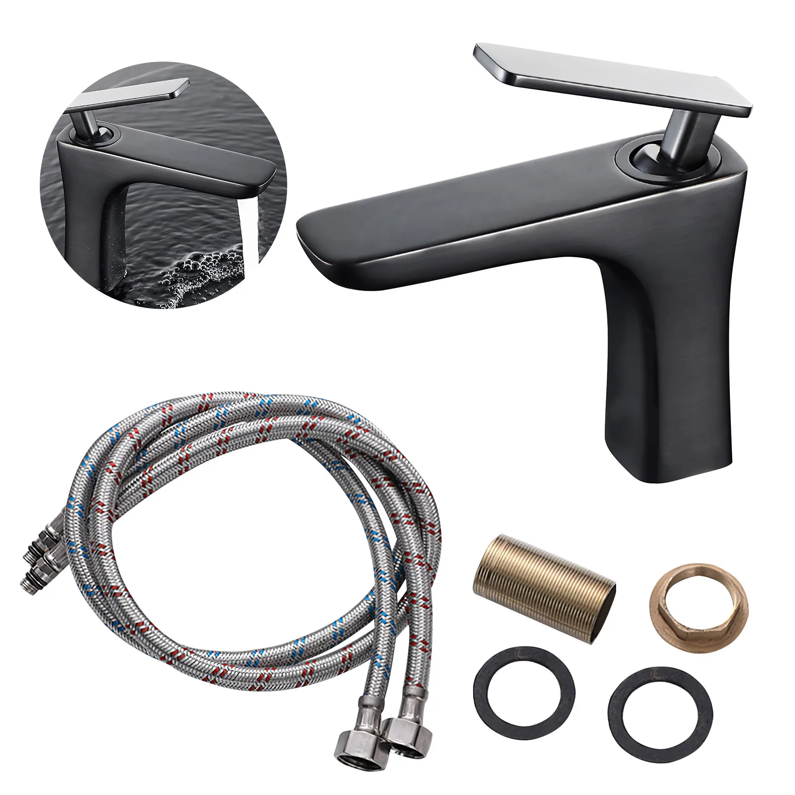 

Однорычажный телефон, 4 шт., смеситель для ванной комнаты, кухни, раковины, современный смеситель для дома, гостиницы, аксессуары для смесите...