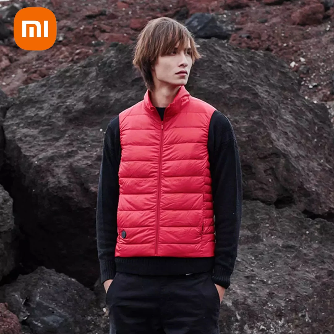 

XIAOMI Youpin Graphene Electric USB Warm Back Goose Down Vest Heating Jacket Racing Coat Best For Winter From Mijia Cloth Hoodie