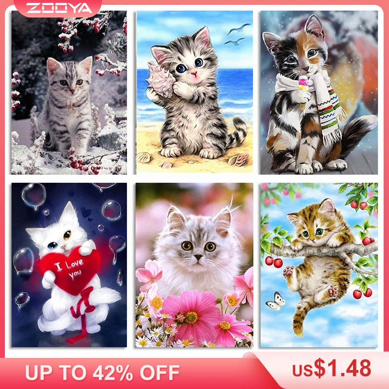 

ZOOYA Animal Diamond Painting Full Square 5D DIY Diamond Embroidery Full Set Sale Icons Diy Diamond Mosaic Icons Home Decor Qr01