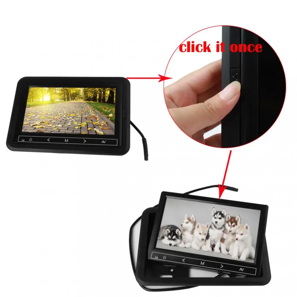 7 дюймов Цвет на тонкопленочных транзисторах тонкоплёночных ЖК дисплей заднего