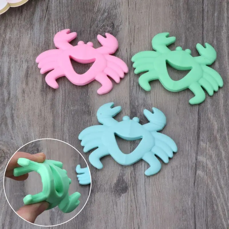 Детская форма краба Прорезыватель жевательные Подвески Детские Прорезыватели