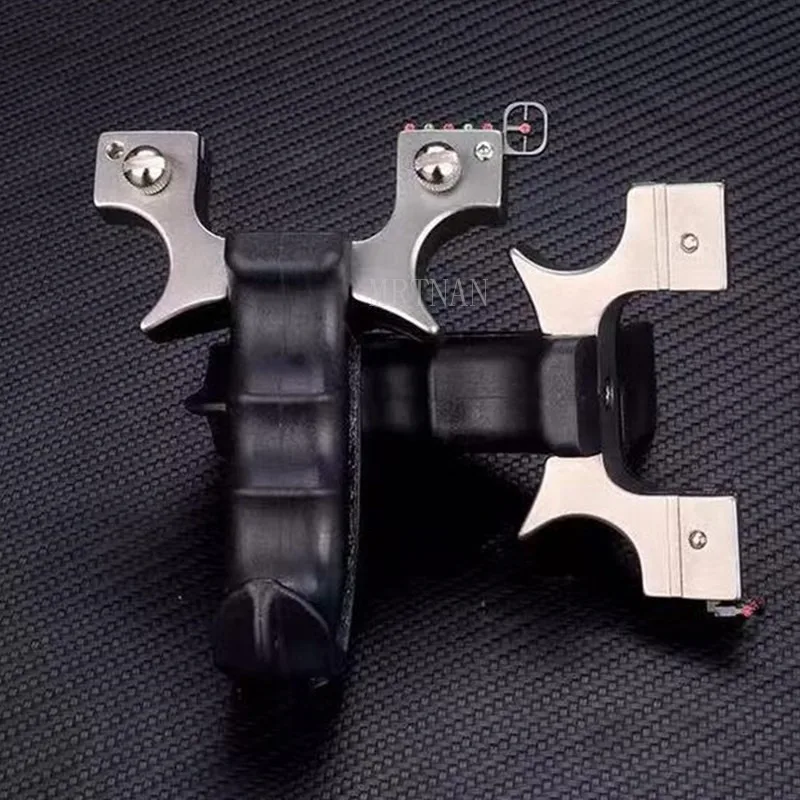

Slingshot Hunting Stainless Steel Catapult High Quality Shooting Sling Shot Outdoor Sport Game with Flat Rubber Band New 2021