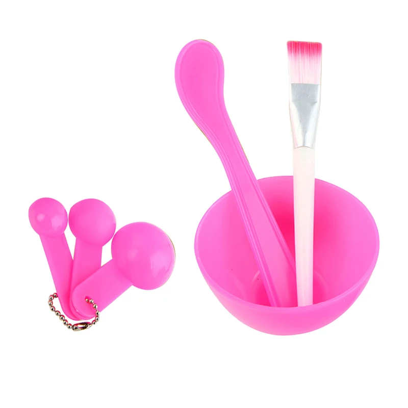 4 в 1 маска щетка и чашка для смешивания ложка палка красоты Набор макияжа лицевой