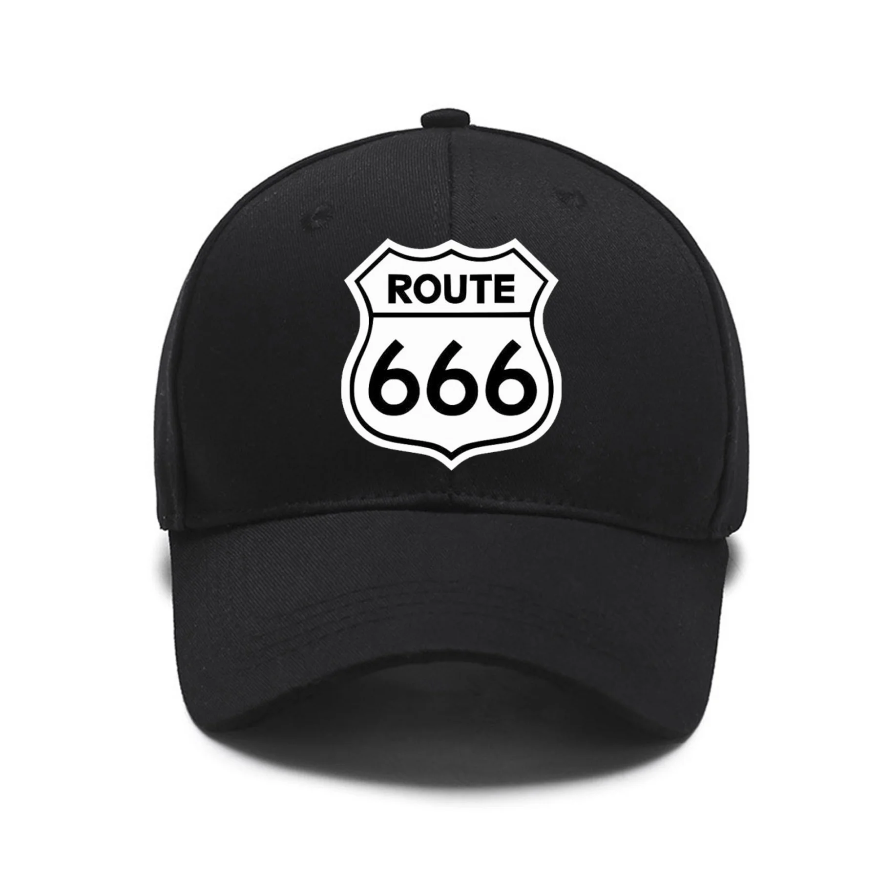 Маршрут 666 Бейсбол Кепки Регулируемый шляпа Кепка с козырьком мужская Спортивные