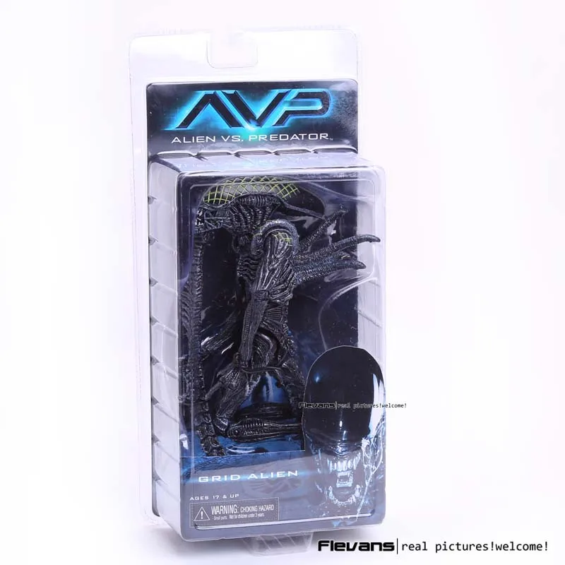 NECA ALIEN Xenomorph/Warrior/Grid Dog Alien ПВХ фигурка Коллекционная модель игрушки - Цвет: Grid Alien