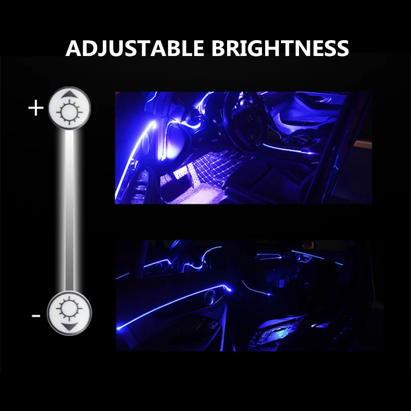 10 в 1 RGB светодиодный с 6/8/10M для Chevrolet Renault Duster Megane 2 3 Logan Clio 4 Captur Декоративные