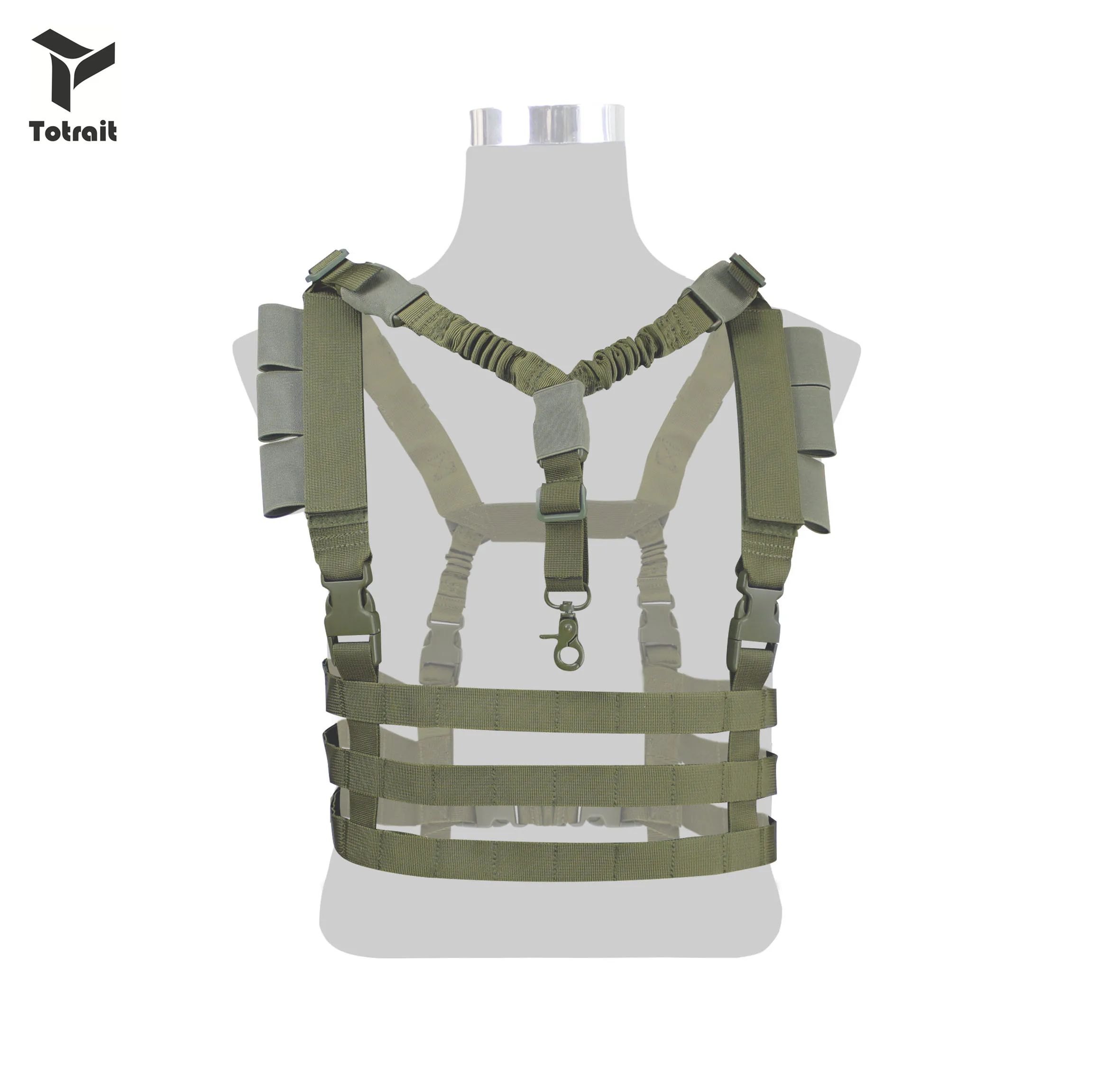 TOtrait Военный Тактический Жилет molle для страйкбобоевая Низкопрофильная нагрудная установка Съемный пистолет слинг Охотничьи Аксессуары 1000 D нейлон