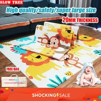 200cm180cm xpe baby play mat kid folding crawling mat baby carpet non slip puzzle game playmat baby rug educational toy gift