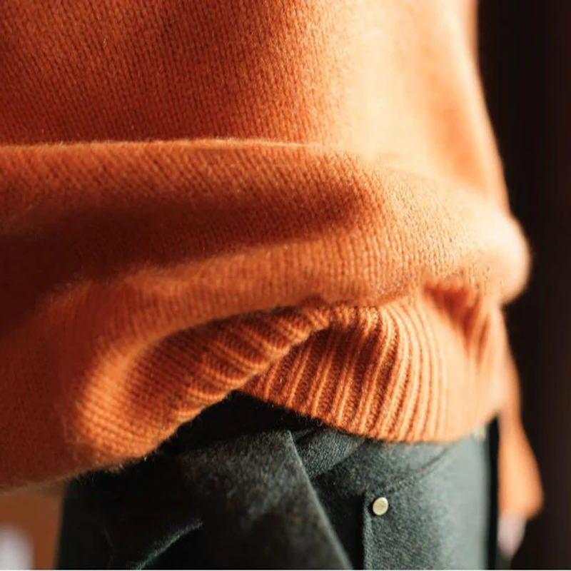 Плюс Размеры свитера женские зимние сапоги с высоким плотно облегающим шею