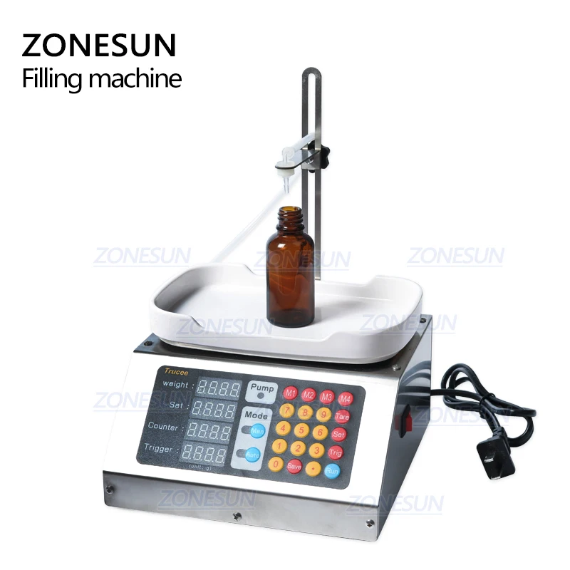 ZONESUN 0 50 мл маленькие автомат с ЧПУ для розлива жидкостей 110V 220V парфюм взвешивания