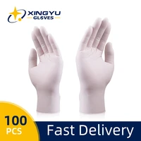 hot sales nitrile gloves xingyu white household food grade kitchen mechanic laboratory gloves disposable 100 nitrile gloves