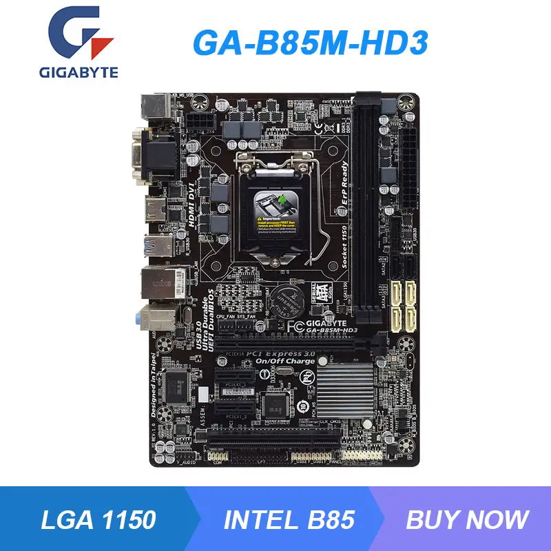 

Оригинальная материнская плата для ПК Gigabyte LGA 1150 Intel B85 B85M DDR3 16 ГБ Xeon E3