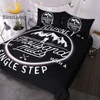 BlessLiving Rock Climber Abstract Bedding Set 3 Piece Black and White Duvet Covers with Quotes Extreme Sports Home Textiles 1