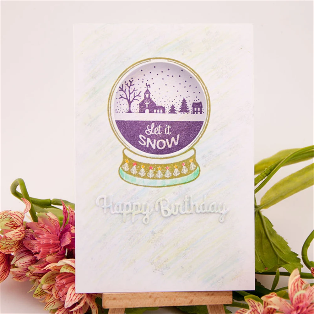 Crystal Ball Metal Cutting Dies Scrapbooking Craft Cuts Christmas DIY Album Card Make Stencils Die Template New 2019 |