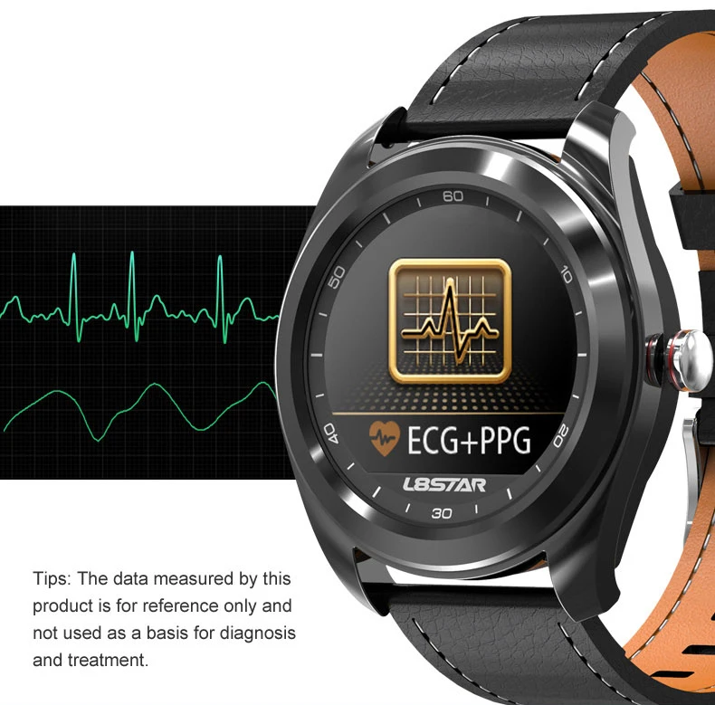 B6 Smart Fitness Watch ECG PPG HRV Heart Rate Blood Pressure Sleep Monitor Health Tracker Sport Bussiness IP68 Shake Control