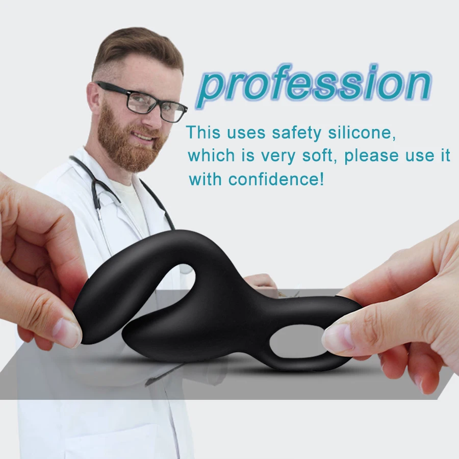 Беспроводной удаленный массажер простаты HWOK силиконовая Анальная пробка