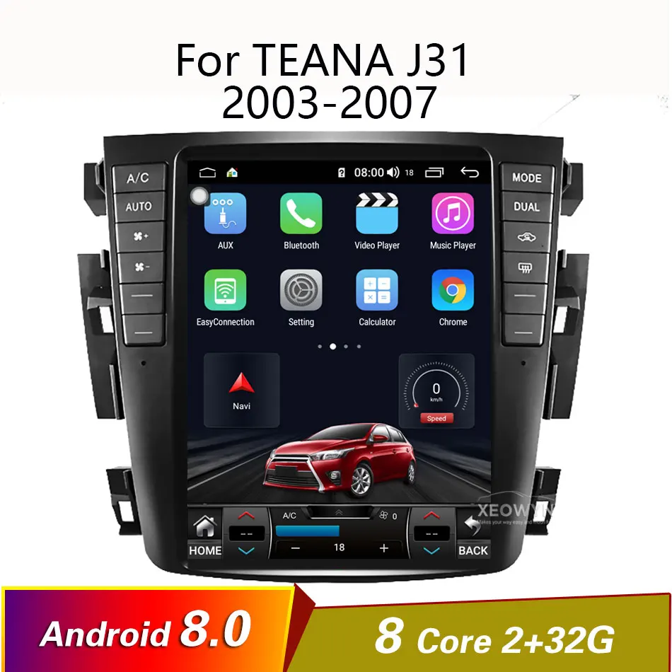 Android 8,0 Octa core 9," Автомобильный Радио gps для Nissan teana J31 2003-2007 230JK 230jm для samsung S7
