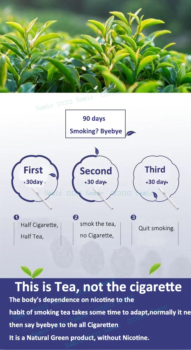 

Mint Flavor Fine Branch Ignitable Bubble Smoking Men And Women for Cigarettes Good Health Tea Smoke Quite Smoking 90 Days