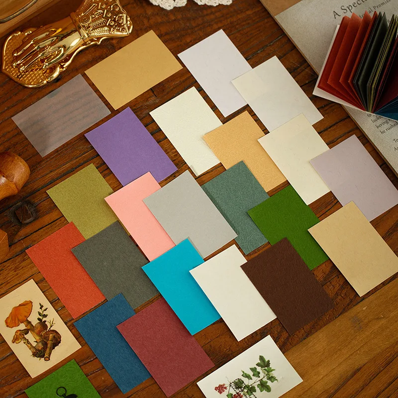 

Tree Language Fresh Colored Journaling DIY Scrapbooking Material Card Retro Message Card Memo Special Paper Material Book