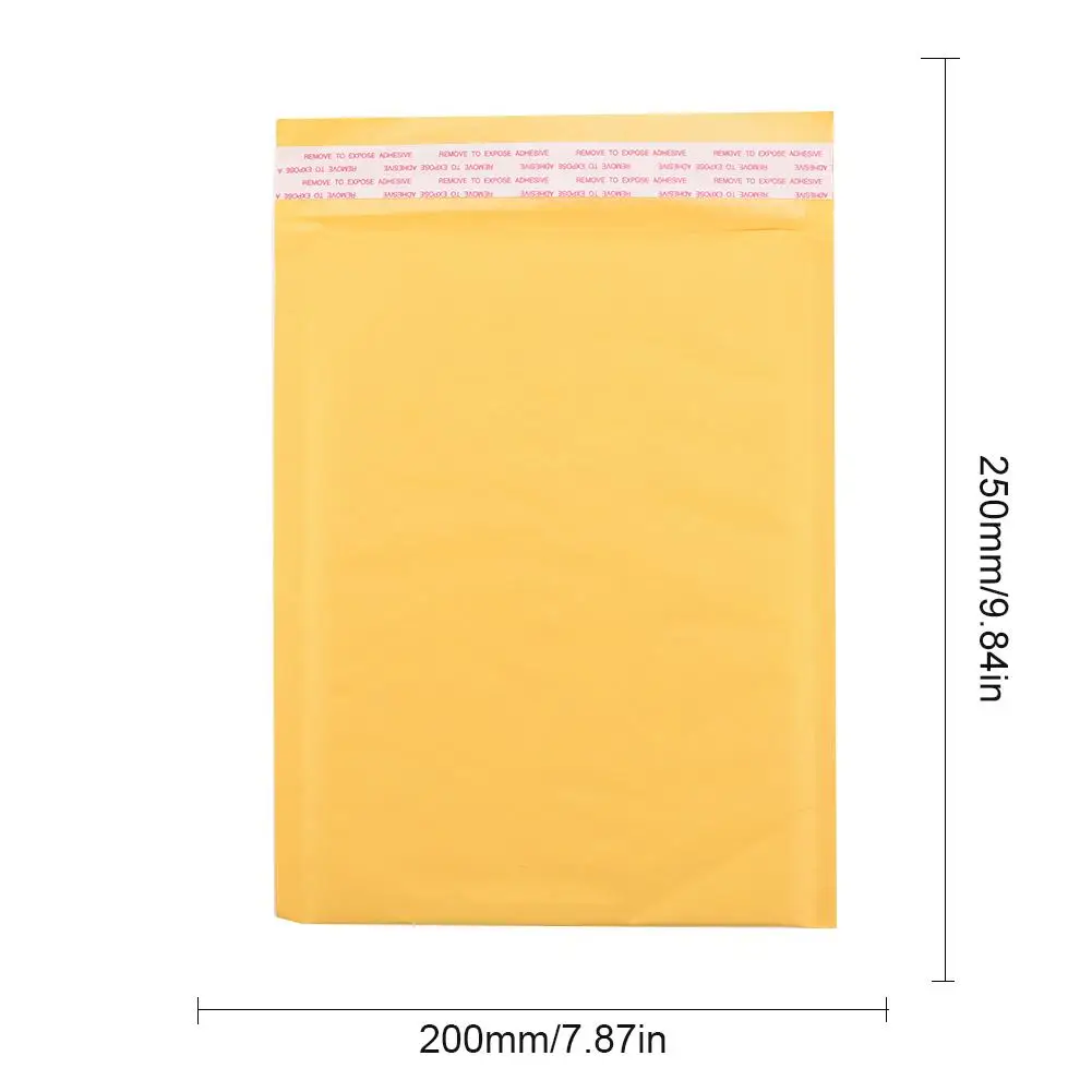 Желтая сумка конверт из крафт бумаги поставщик электроэнергии пузырчатой