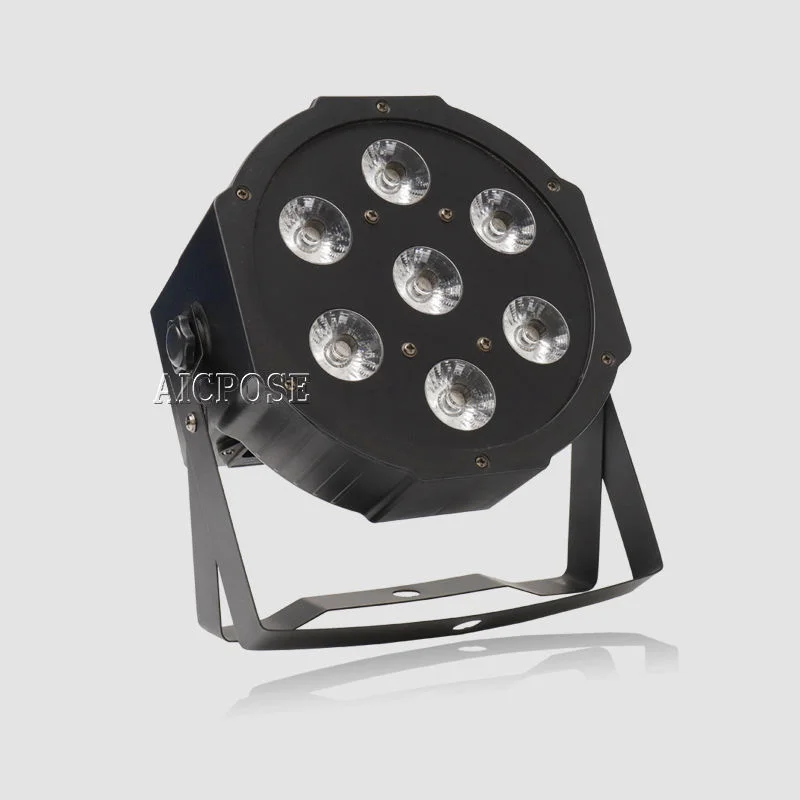 Светодиодный светильник DMX512 7x12 Вт 4 в 1 плоский с дистанционным управлением |