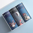 3 шт.комплект, мужские хлопковые трусы-боксеры