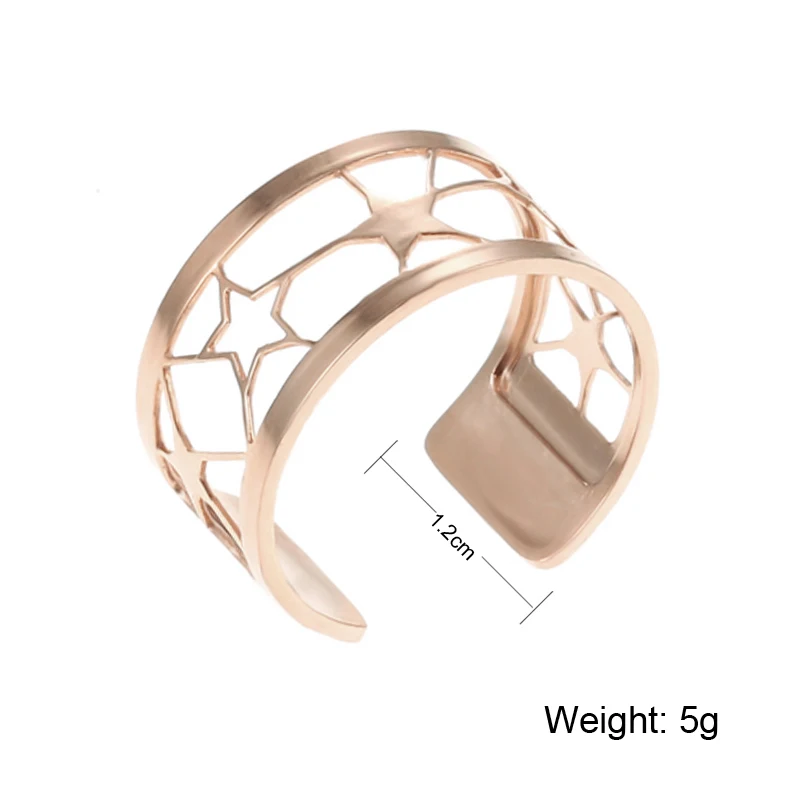 Cremo Star Bague Femme Ring 2020 Hot For Women Rose Gold Stainless Steel Adjustable Resevible Leather | Украшения и аксессуары
