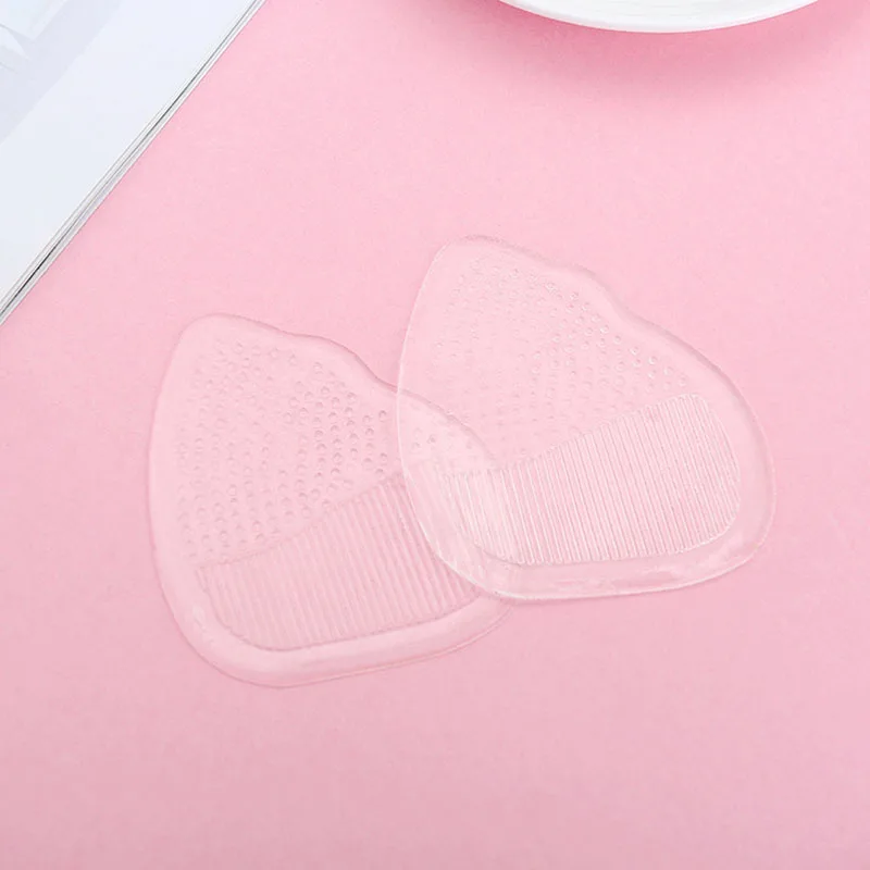 

1 Pair Silicone Elastic Insoles Cushion Protector Feet Palm Care Shoe Pad P9