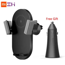 Xiaomi ZMI Kit 20 Вт Max Qi Беспроводное Автомобильное зарядное устройство с автомобильным зарядным устройством WCJ10 Быстрая зарядка автомобильный держатель телефона 360 градусов для iPhone Xiaom