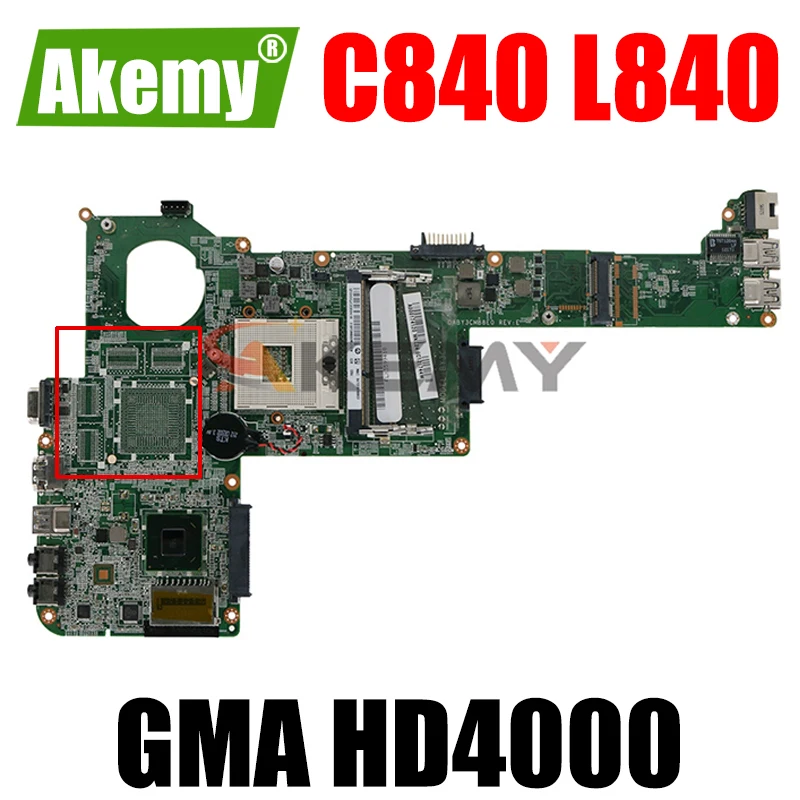 

Материнская плата AKEMY для ноутбука Toshiba Satellite C840 L840 A000174120 A000175320 A000174110 dбезb83cmb8e0 HM76 GMA HD4000 DDR3