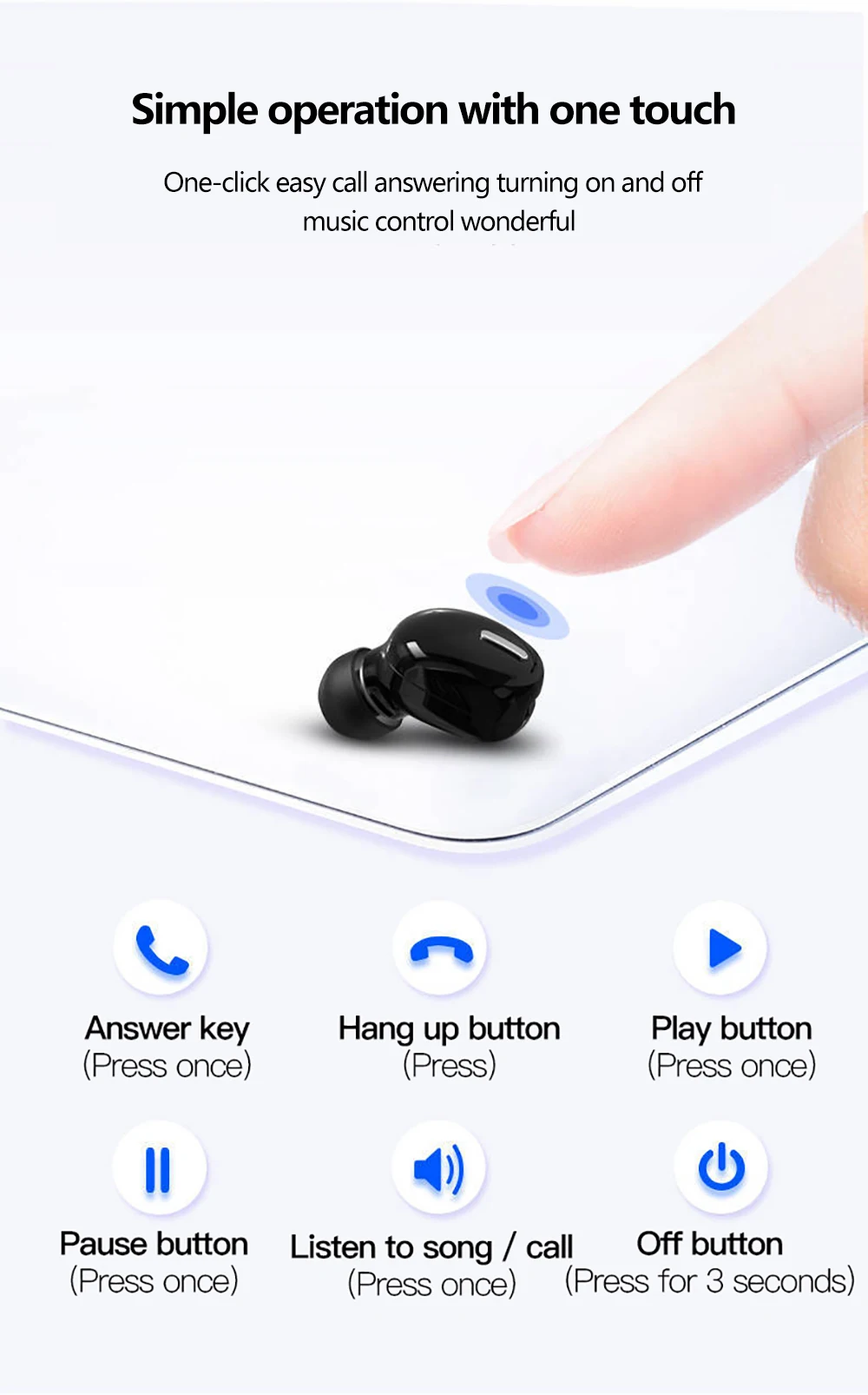 X9 Mini Wireless Bluetooth-compatible 5.0 Earphone HiFi Gaming Headset Mic Sport Handsfree Earphones For Xiaomi Huawei Iphone - купить по