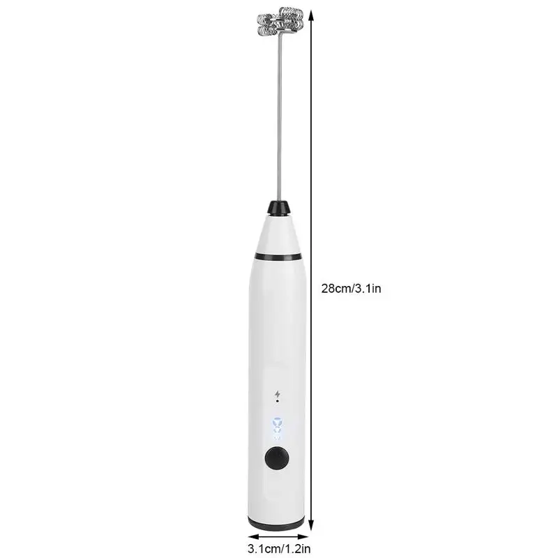 

Foamer Small Electric Whisk Handheld Mini Foamer for Coffee Latte Hot Chocolate USB Charging Foam Maker