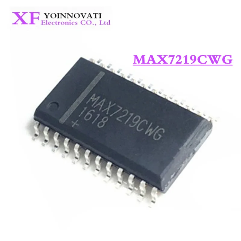 100 шт./лот MAX7219CWG MAX7219C MAX7219 IC DRIVER LED DISP 8DGT 24 SOIC|led driver ic|c c10 pcs |