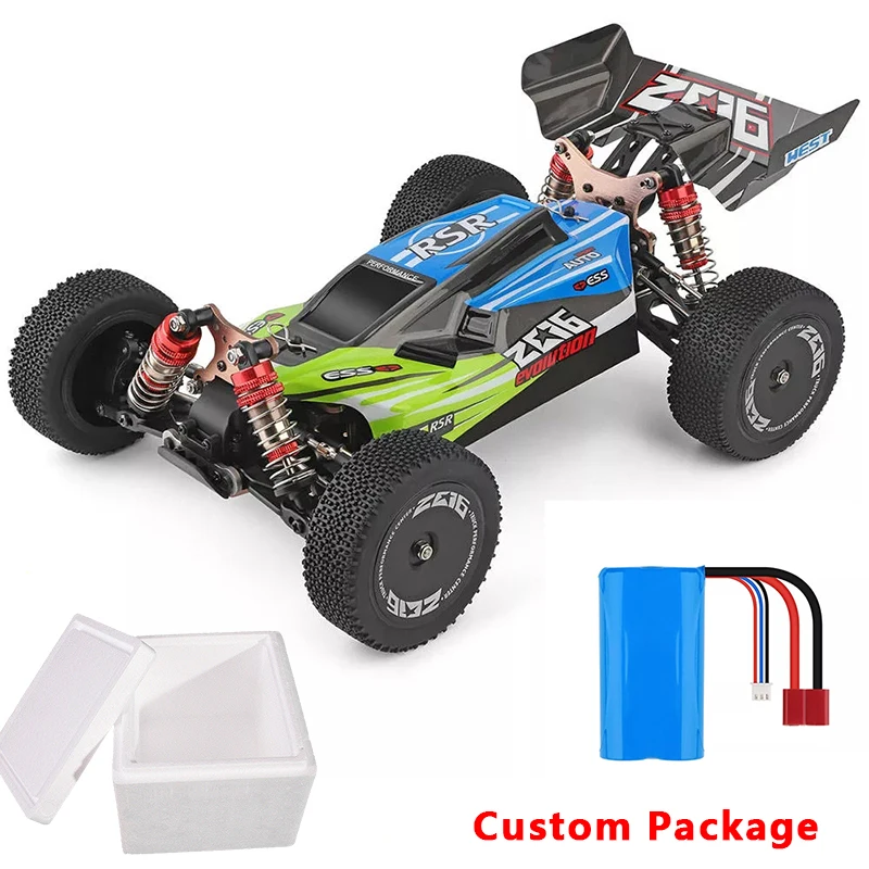 green WLtoys 1/14 144001 RTR 2,4 GHz RC автомобиль масштаб Дрифт гоночный автомобиль 4WD Металлическое шасси гидравлический шок абтрезвый внедорожник игрушка - Цвет: green