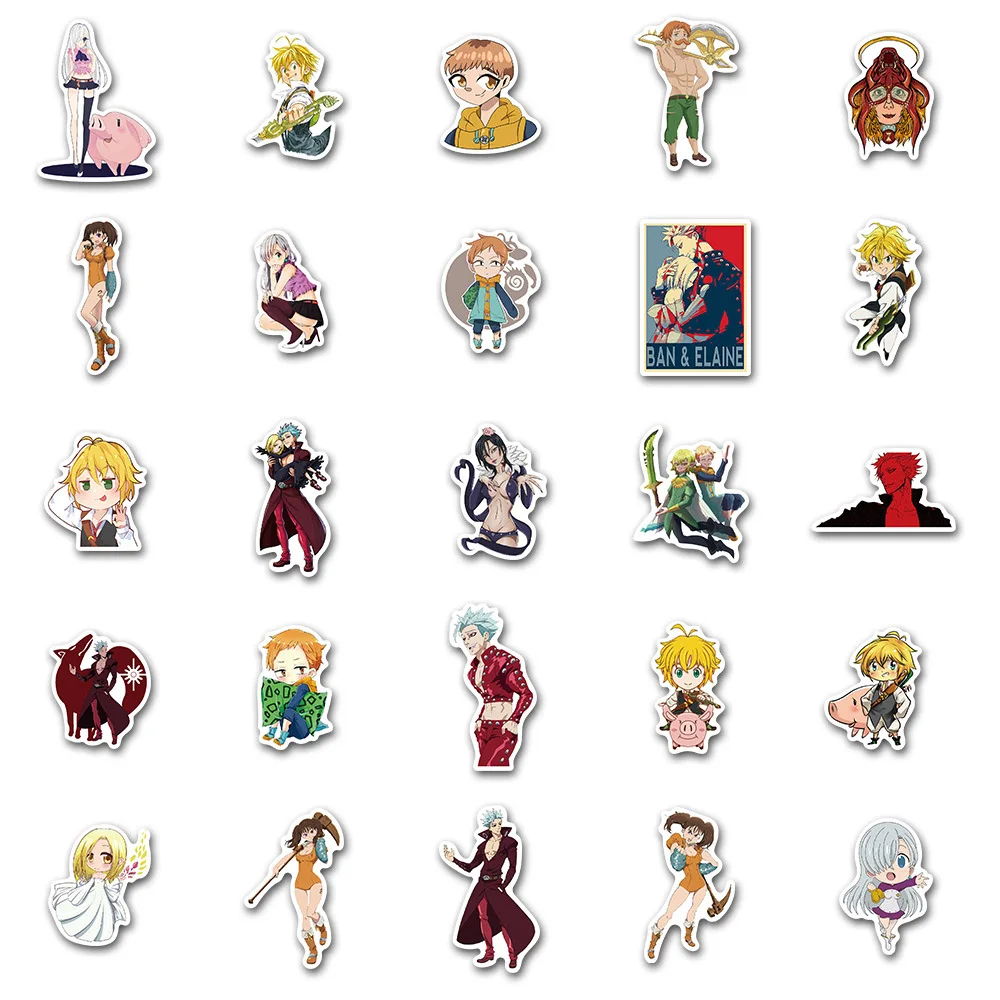 

10/30/50PCS cartoon anime cute characters laptop luggage water cup stickers graffiti stickers waterproof decoration wholesale