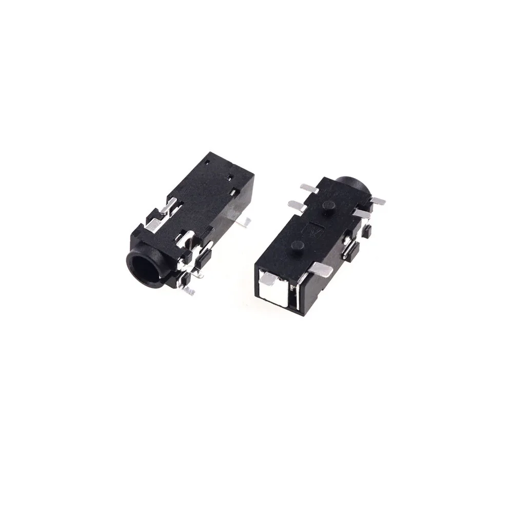 1000 шт. разъем для телефона диаметром 3 5 мм 4 полюса 6 контактов Тип SMD наполнение