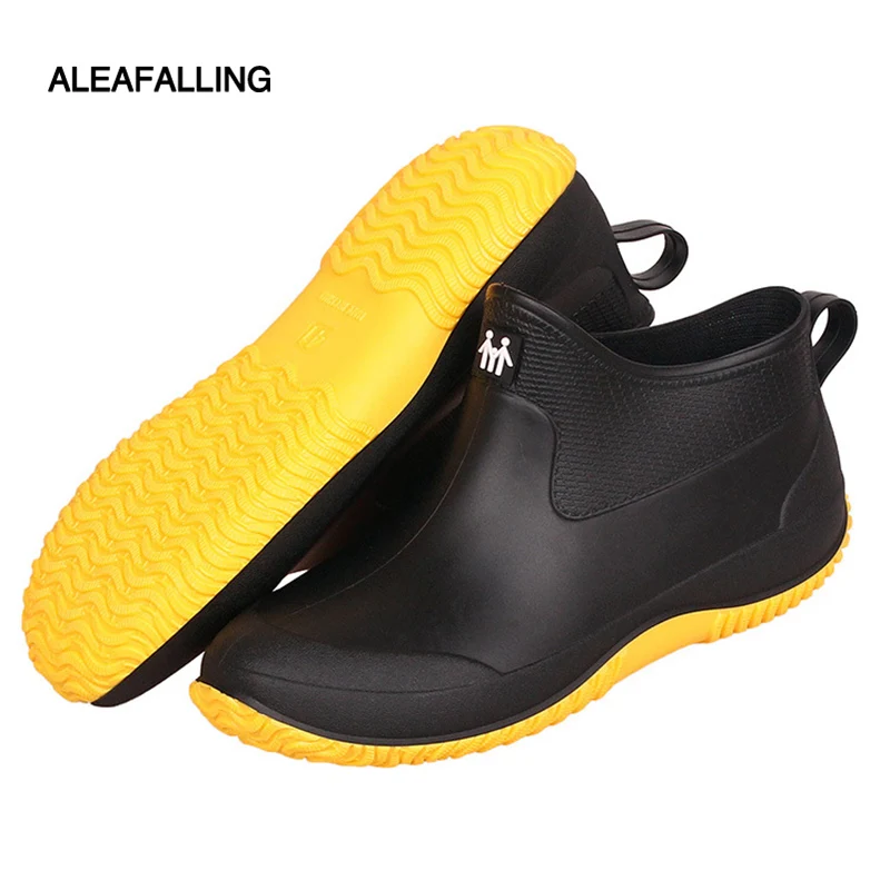 Непромокаемые сапоги женские короткие летний топ резиновые на молнии Сапоги