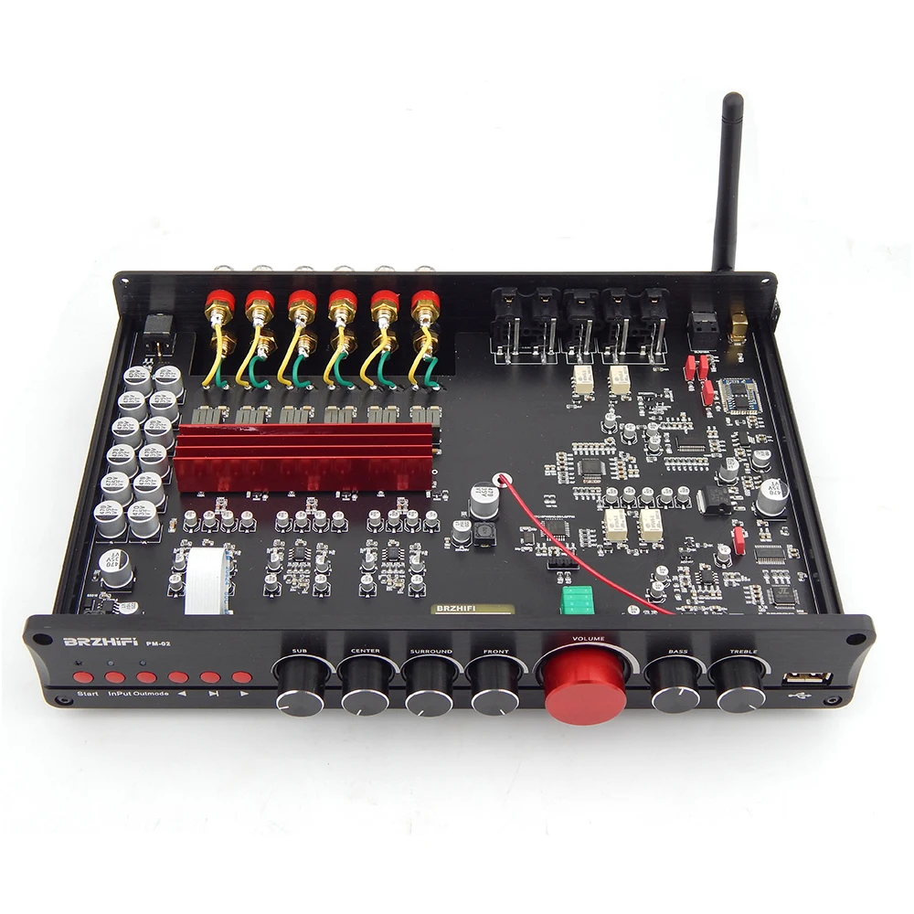 Digital Power Amplifier 5.1 Channel Subwoofer Coax/opt Amp D