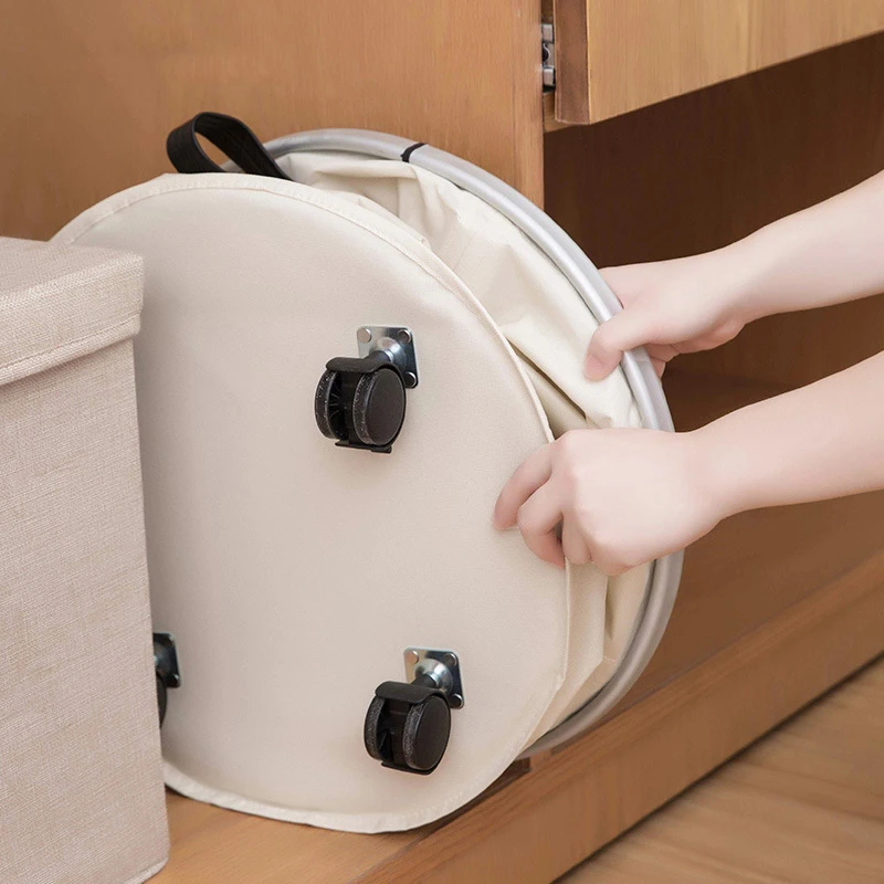 Корзина для белья с колесо качения Бытовая Складная Прачечная сортировщик Для