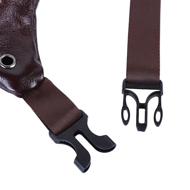 

Creative New Genuine Leather Men Belt Pouch Fanny Pack Waist Purse Clutch Bag Cashier Leather Men's Pockets Pure Leather Cashier