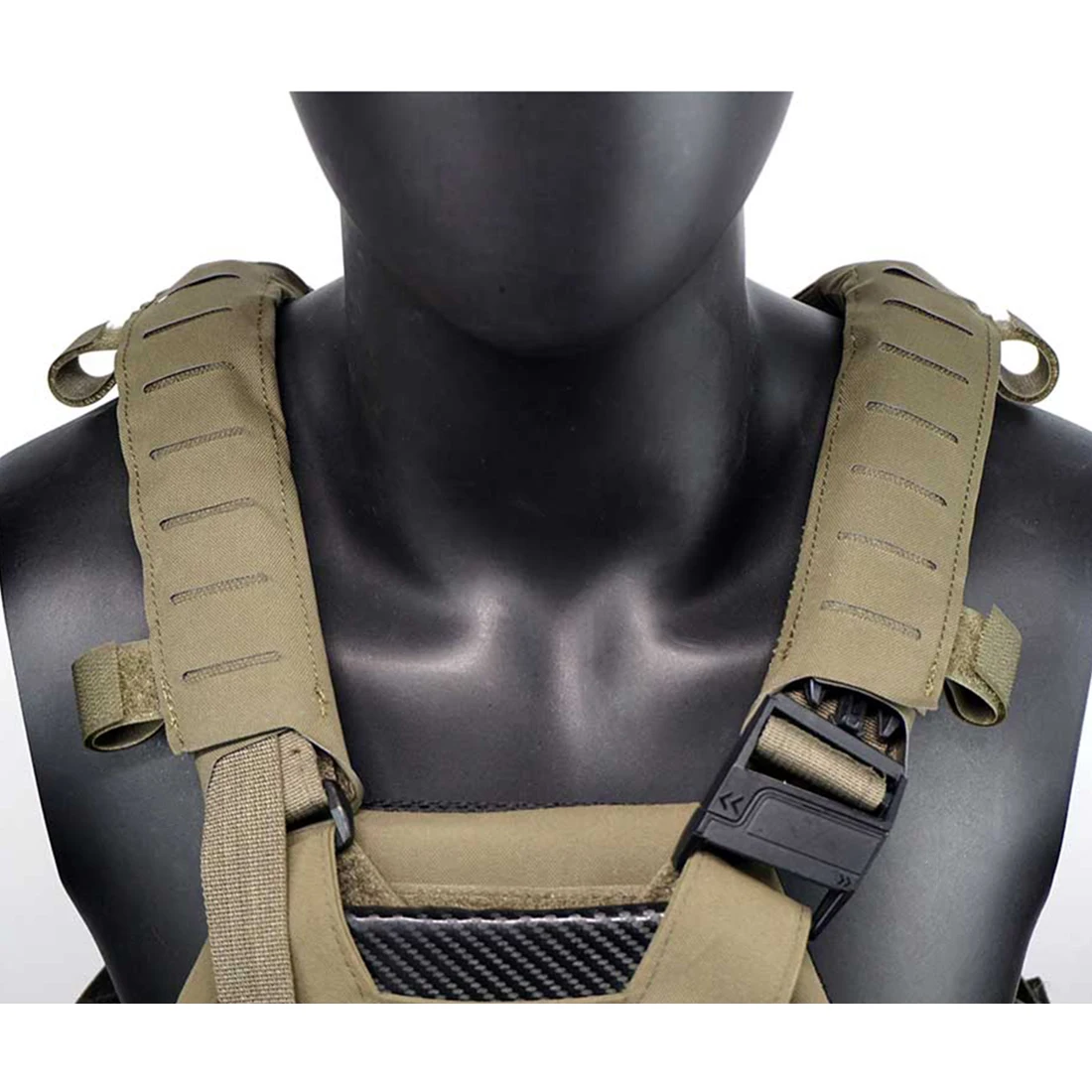 

DM GEAR Laser Cutting Shoulder Pads Tactical Vest Shoulder Pads - (MCBK) L